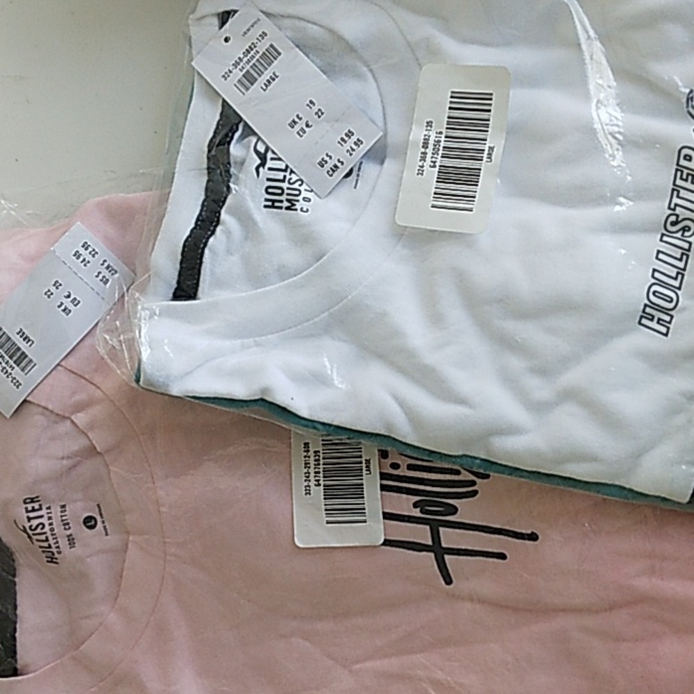 Hollister shirt bundle Large New with tags